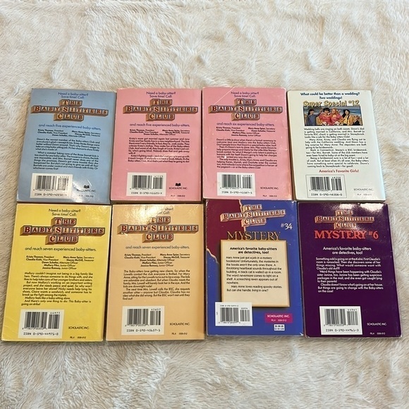 Babysitters Club and Mystery Vintage Lot 8 Books Ann M. Martin Paperback - Picture 6 of 9